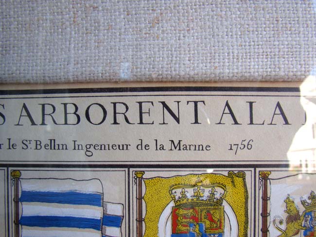 A beautiful 18th century hand colored engraving of over 160 National and Maritime Flags by Nicolas Bellin, Paris, 1756 — image 3